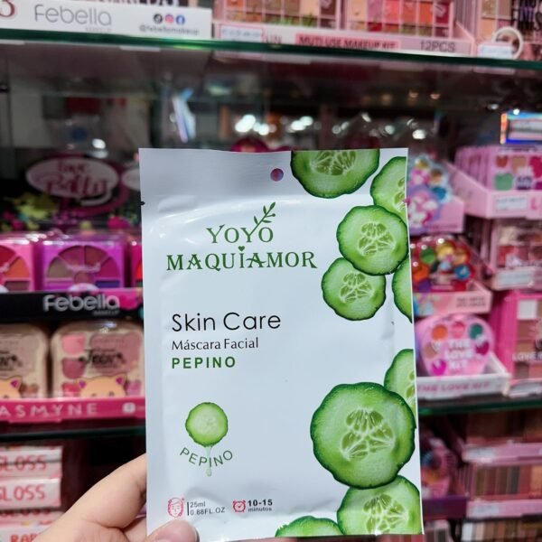Máscara facial pepino yoyomaquiamor