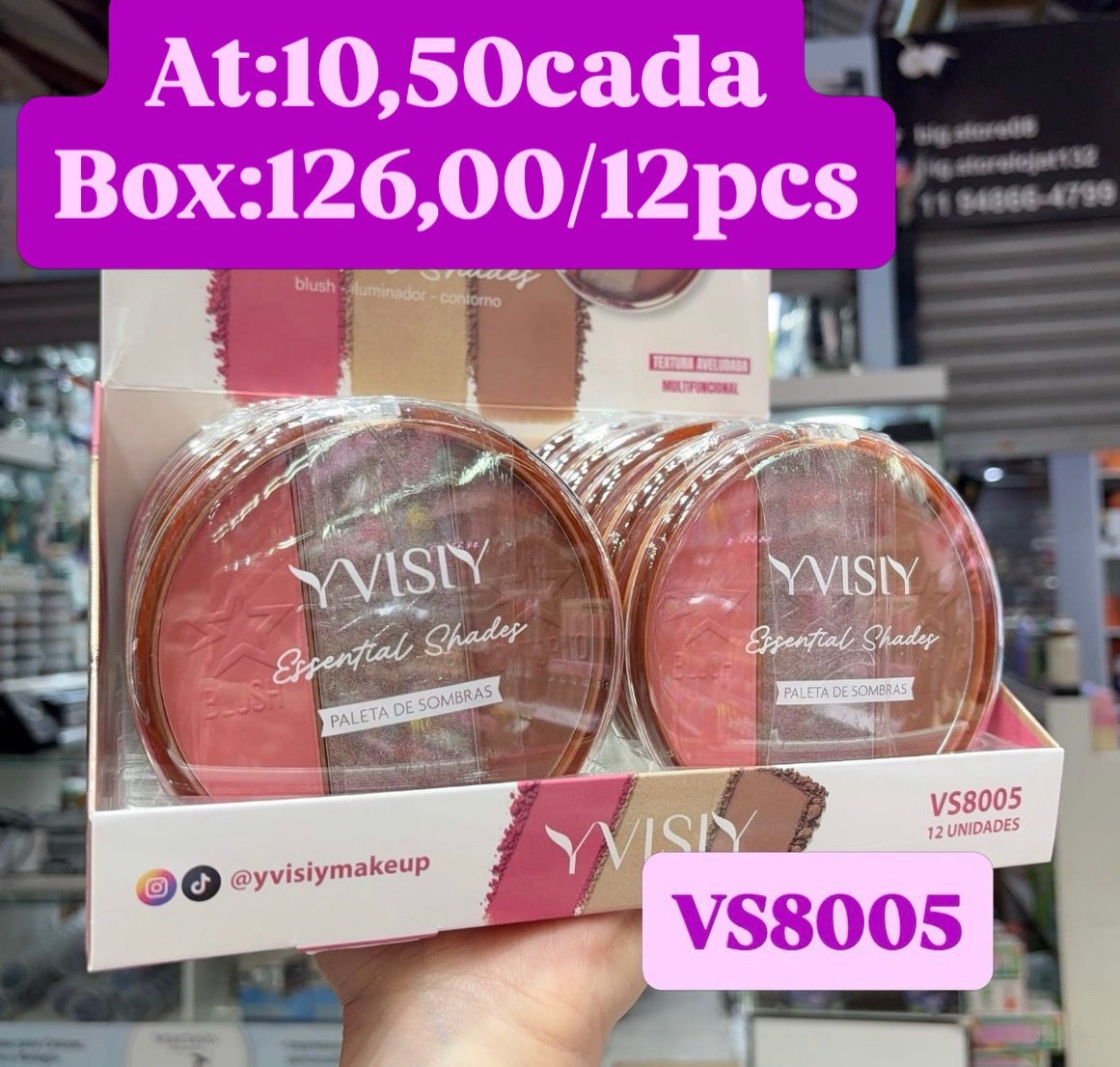 VS8005 trio paleta visi box/12pcs