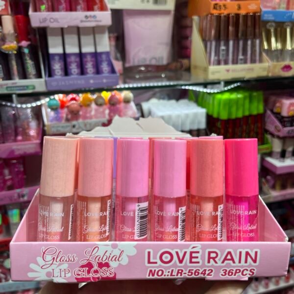 LR- 5642 Love Rain Lip Gloss Gloss Labial/ 36Pcs