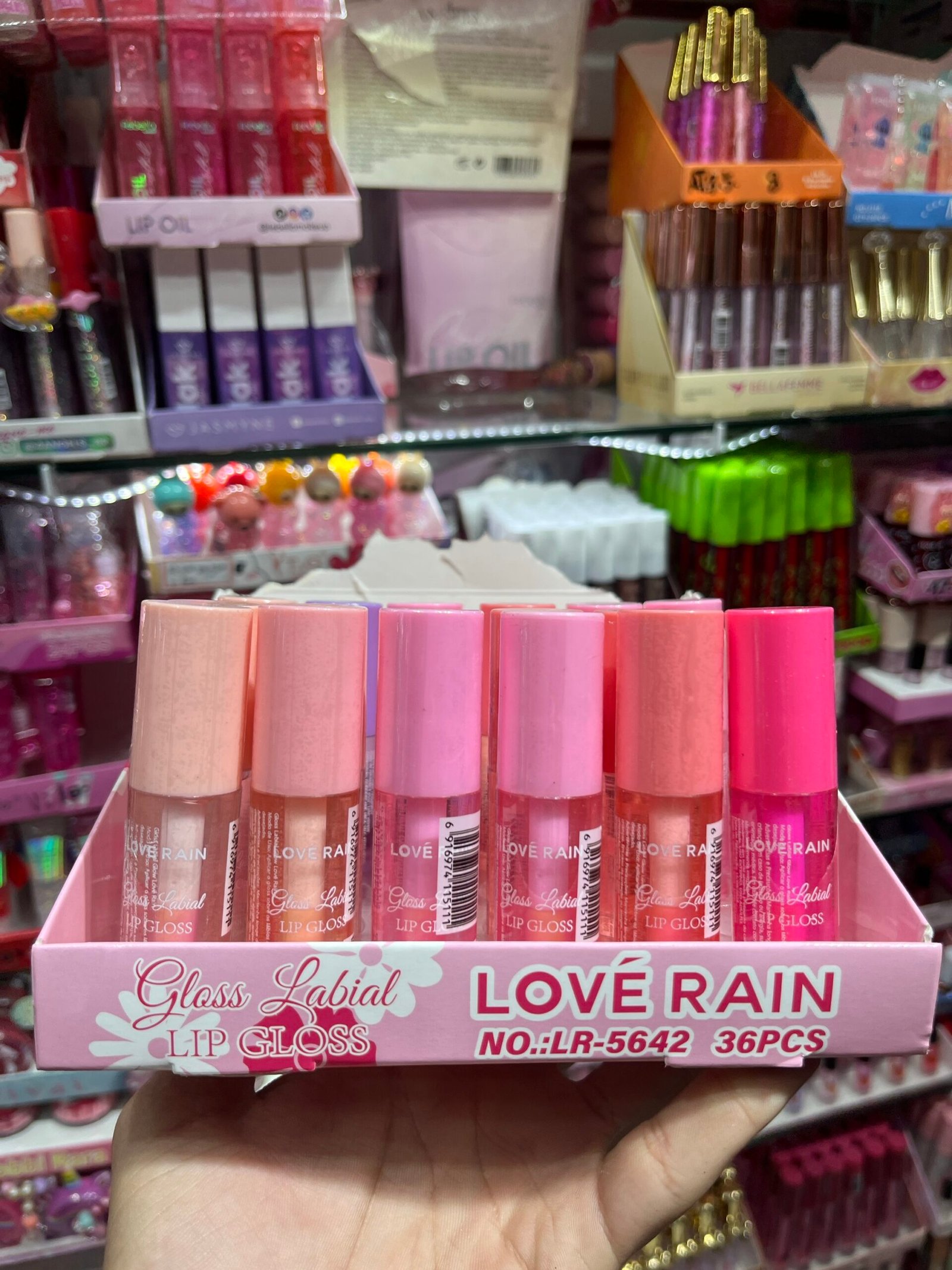 LR- 5642 Love Rain Lip Gloss Gloss Labial/ 36Pcs