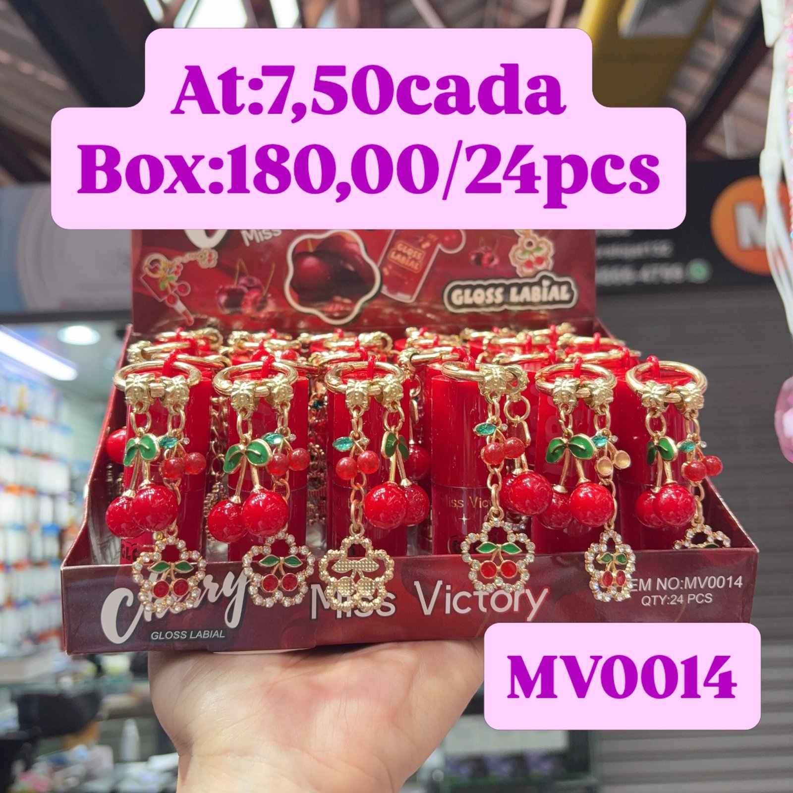 MV0014 gloss miss vitory box/24pcs