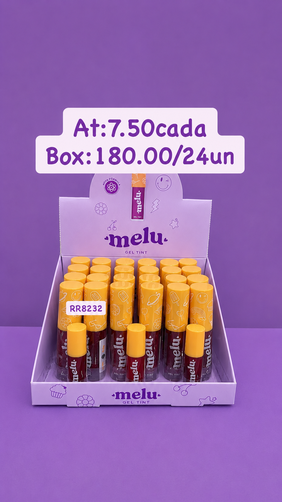 HB8232 lip tint melu box:24pcs