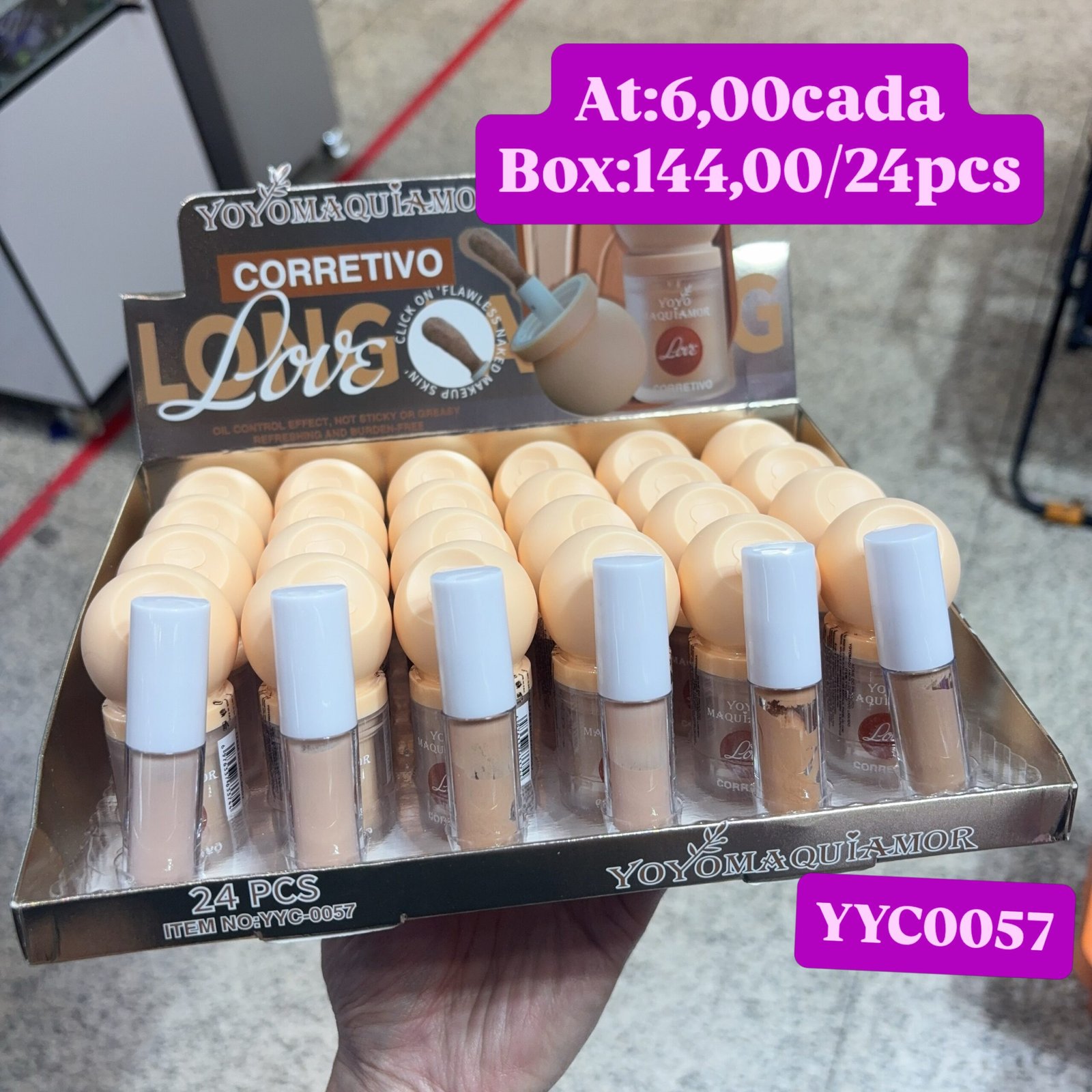 YYC0057 corretivo yoyomaquiamor box:24pcs