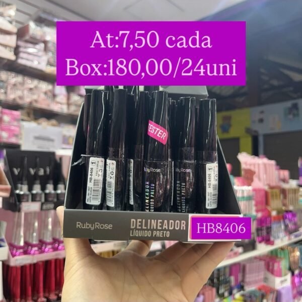 Delineador líquido ruby rose box/24pcs