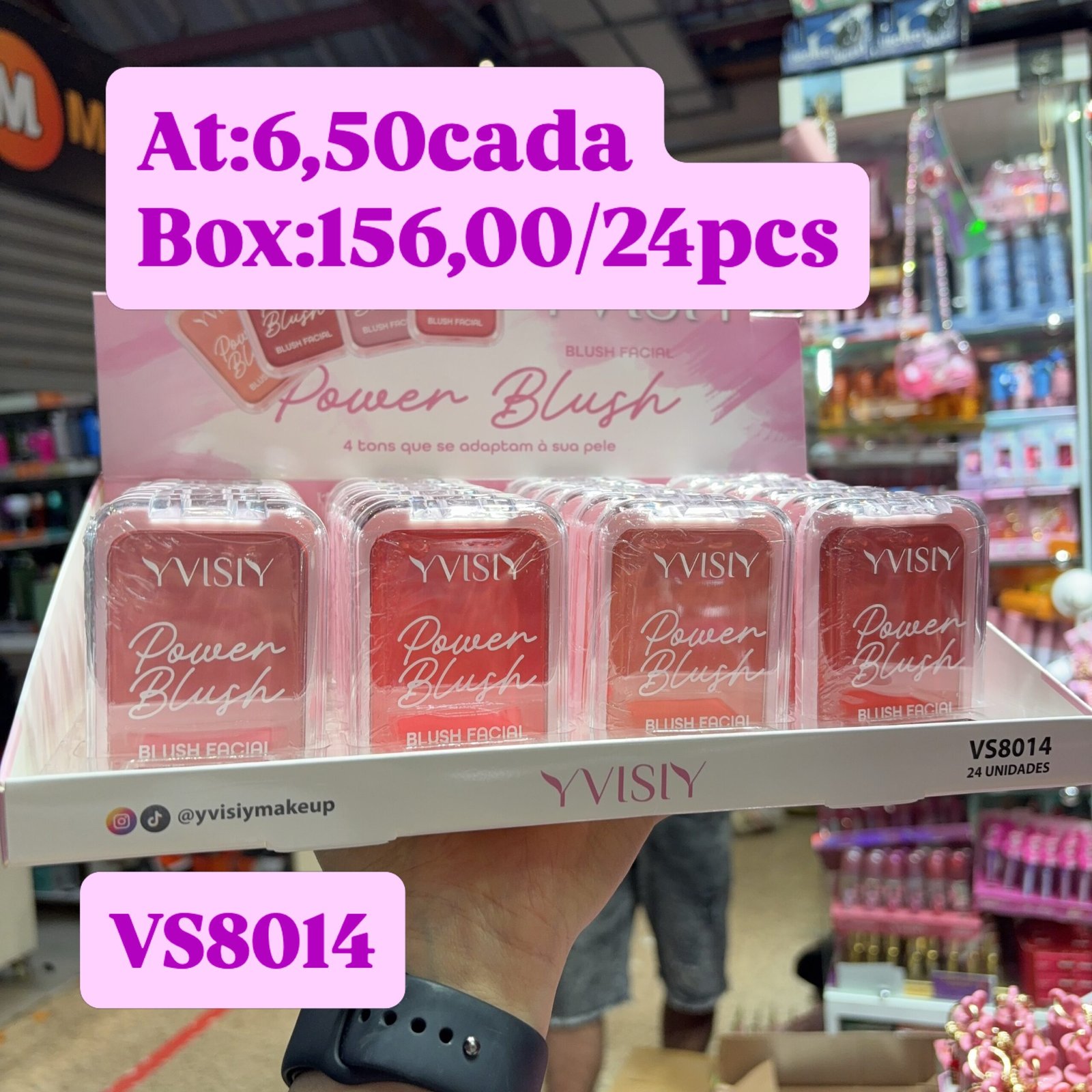 VS8014 blush visi box:24pcs