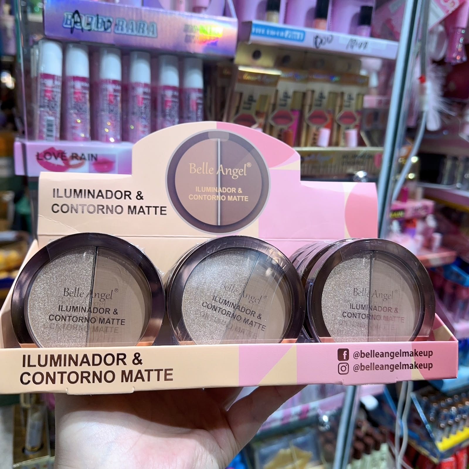 B025 iluminado & contorno belle anjo box:12pcs