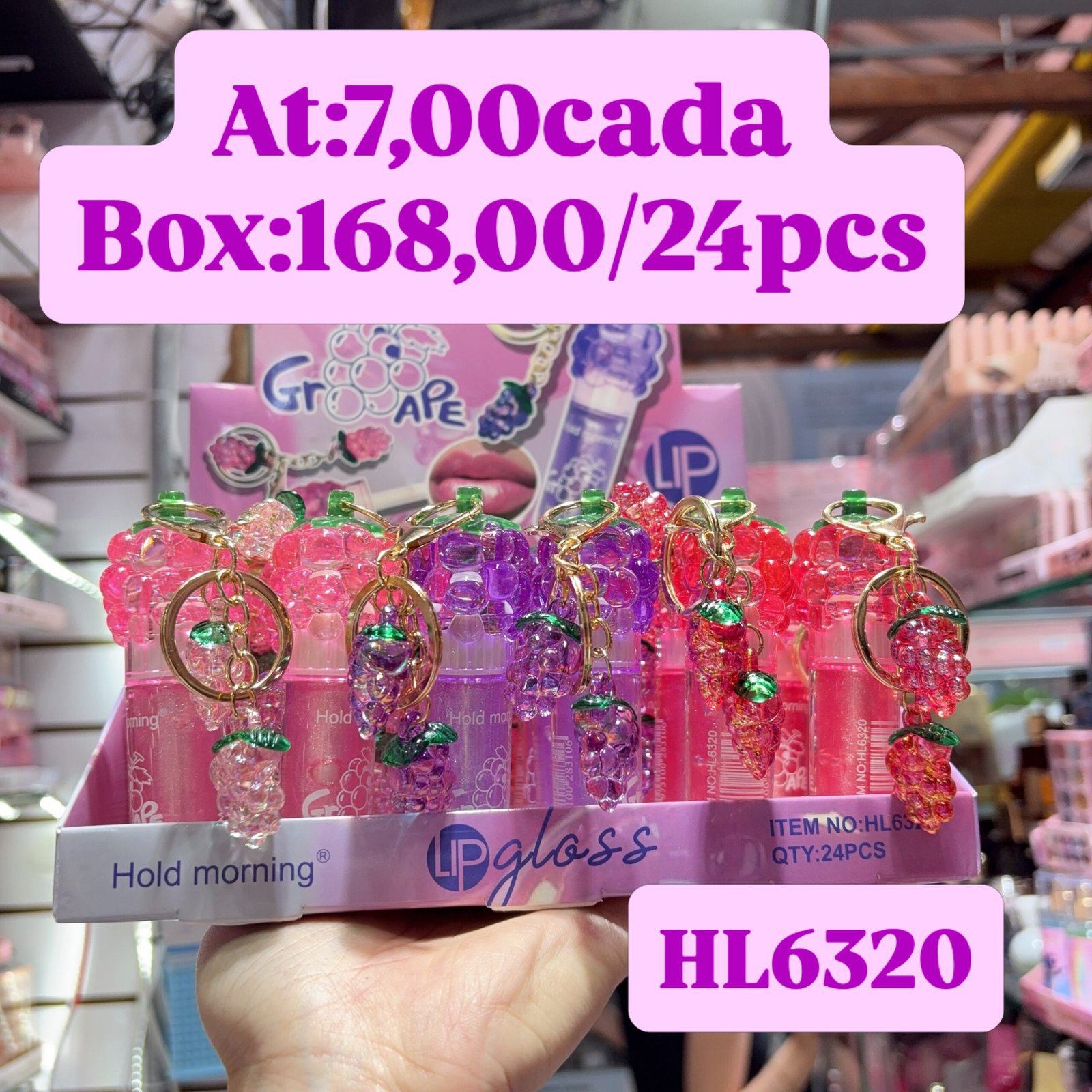 HL6320 gloss hold mirning box/24pcs