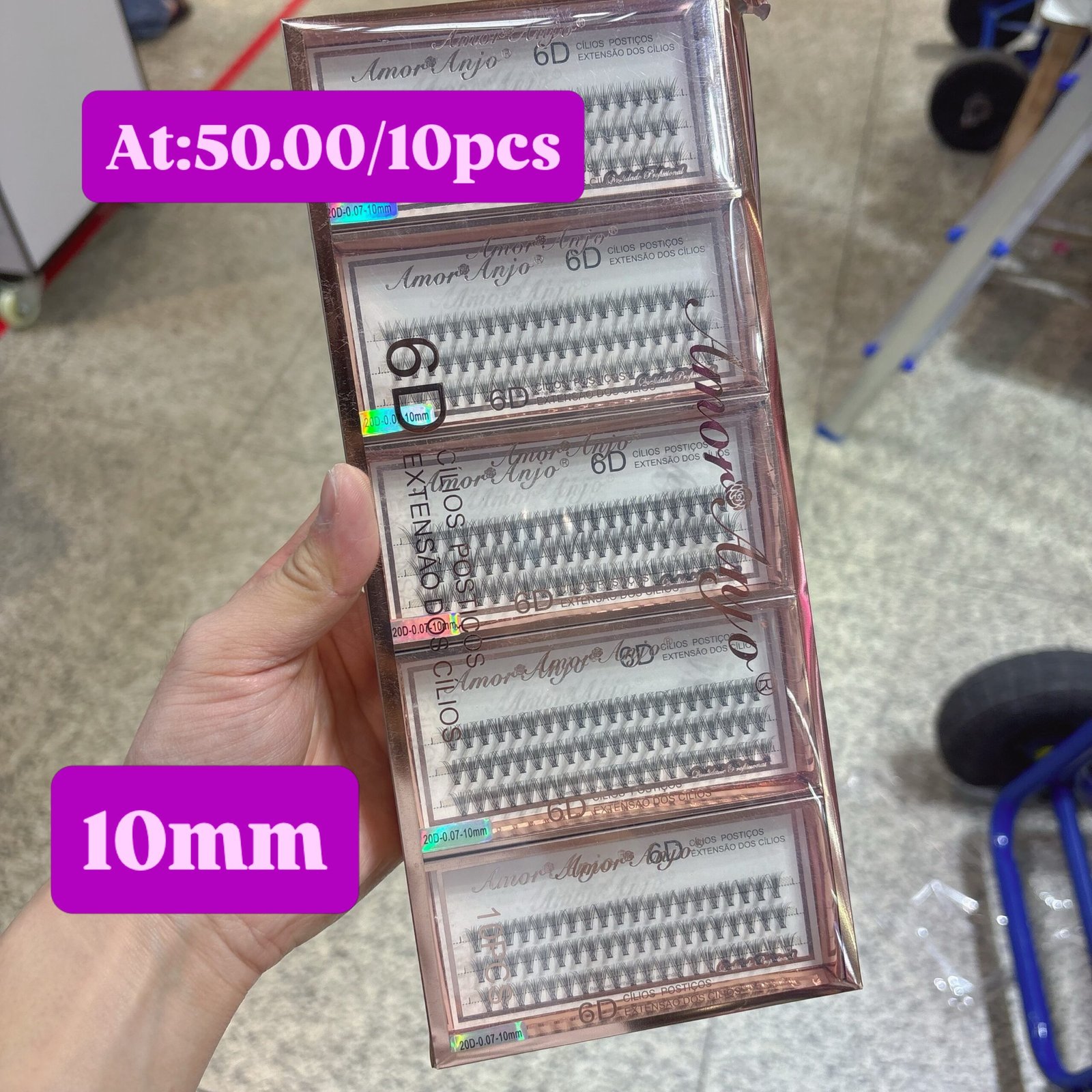 Cilios amor anjo box:10pcs