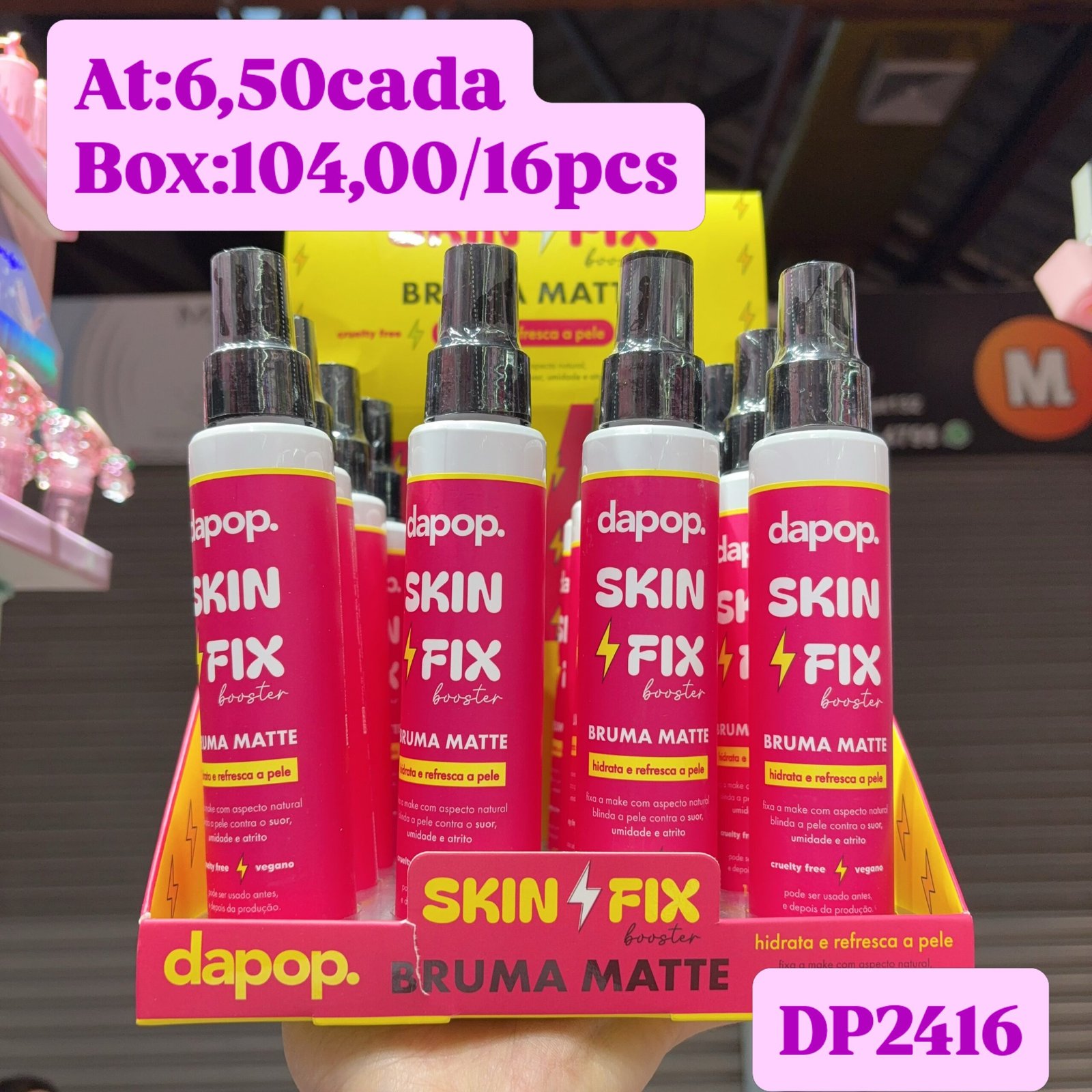 DP2416 bruma matte dapop box:16pcs