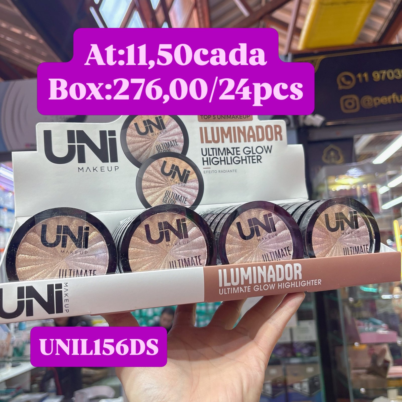 UNIL156DS Iluminador UNI BOX:24pcs