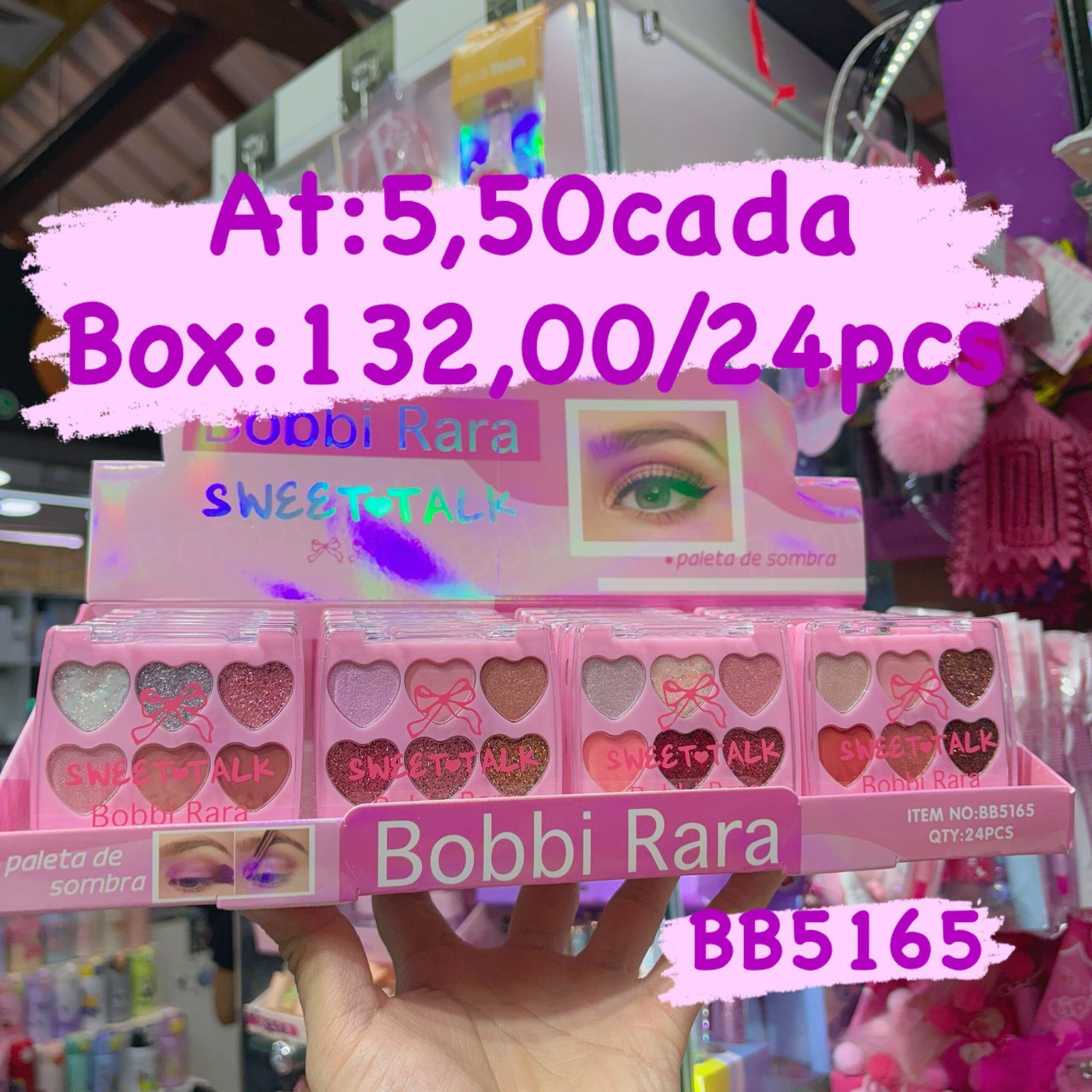 BB5165 paleta de sombra bobbi rara box/24pcs