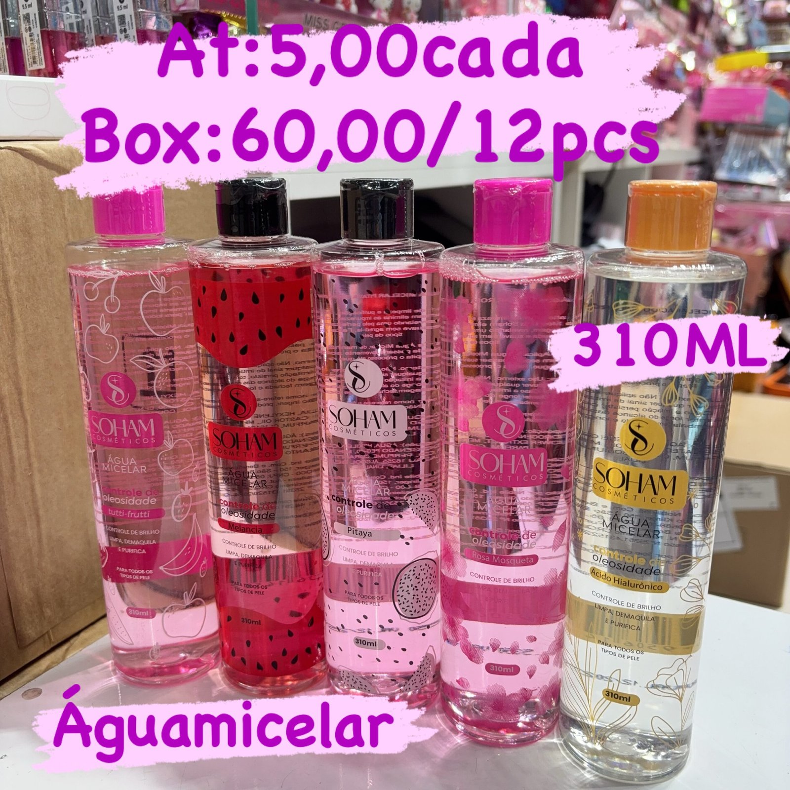 SH1250 água micelar 310ml