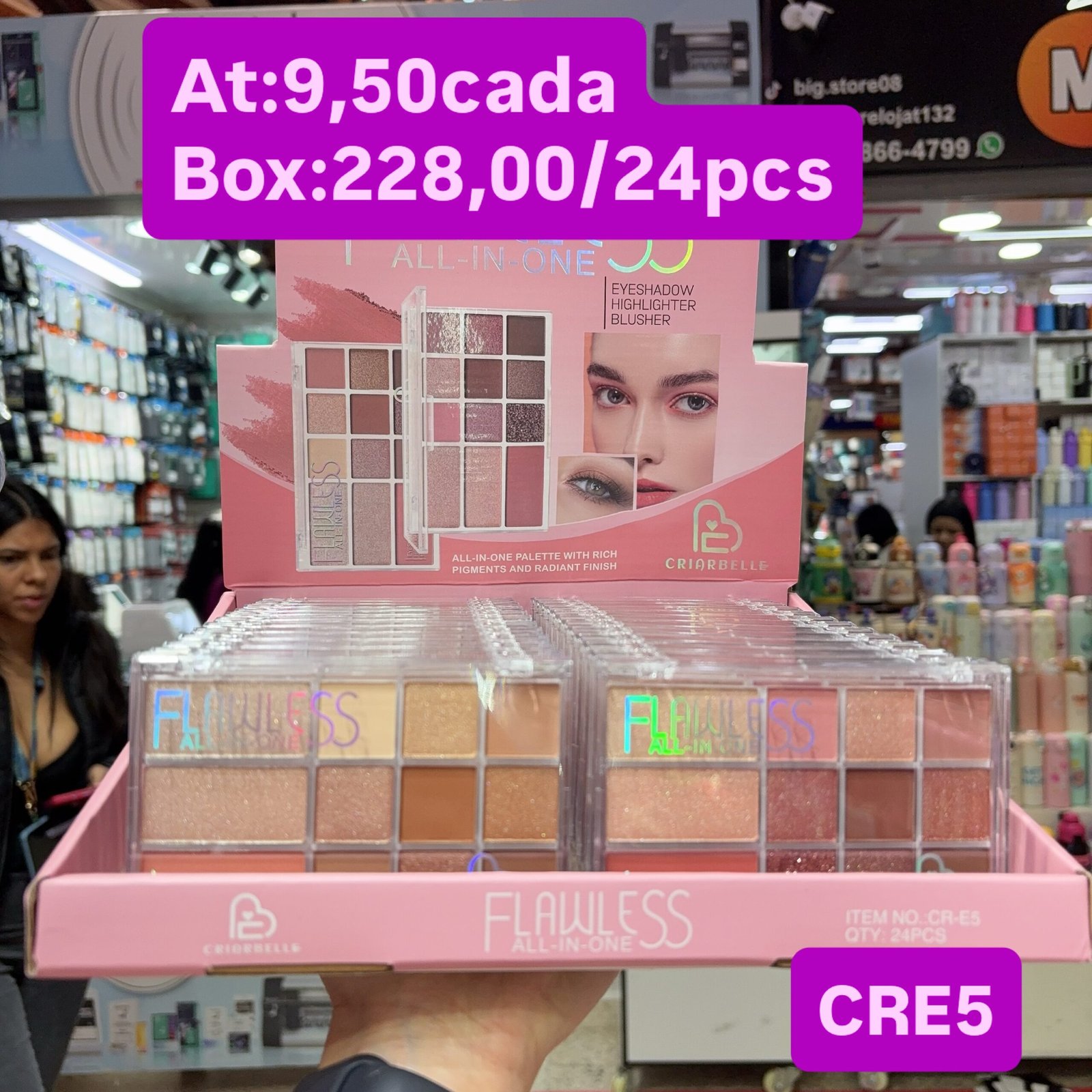 CRE5 paleta criarbelle box/24pcs