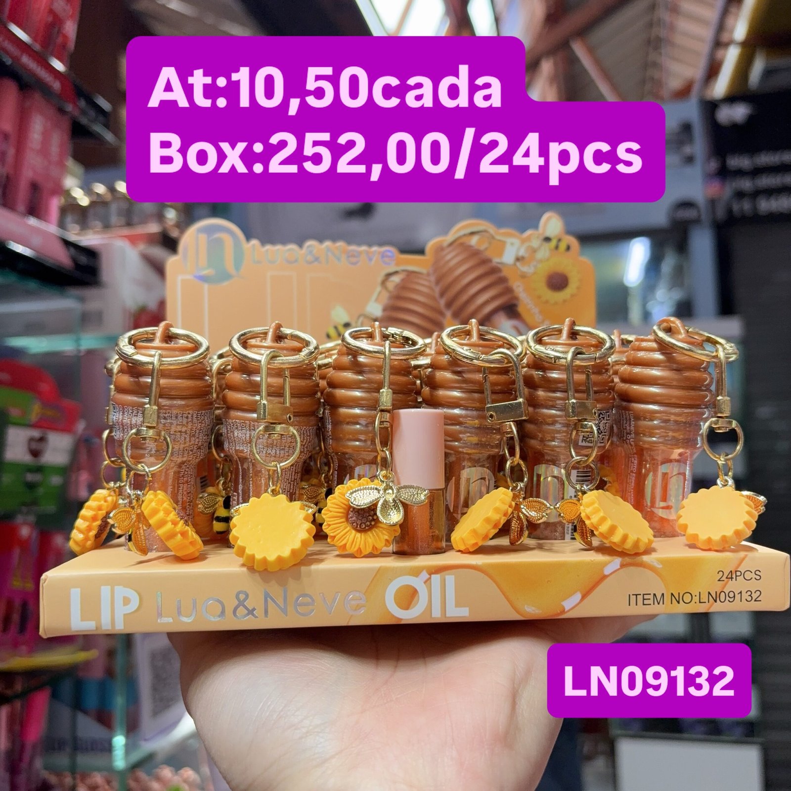 LN09132 lip honey luaneve box/24pcs