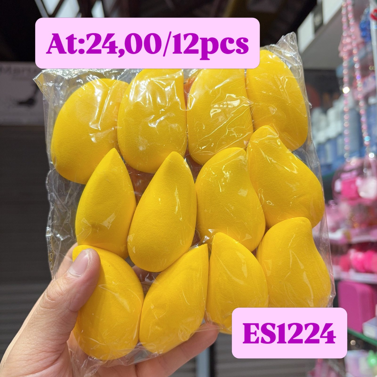 ES1224 esponja manga box/12pcs