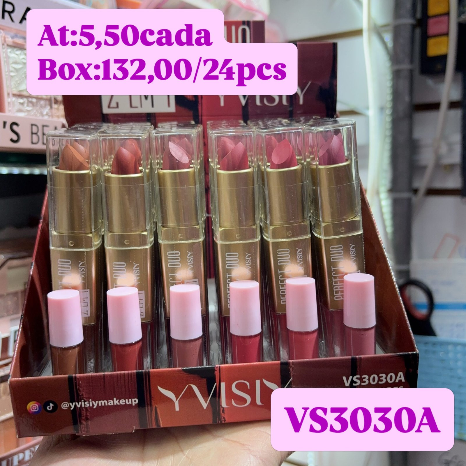 VS3030A batom matte visi box:24pcs