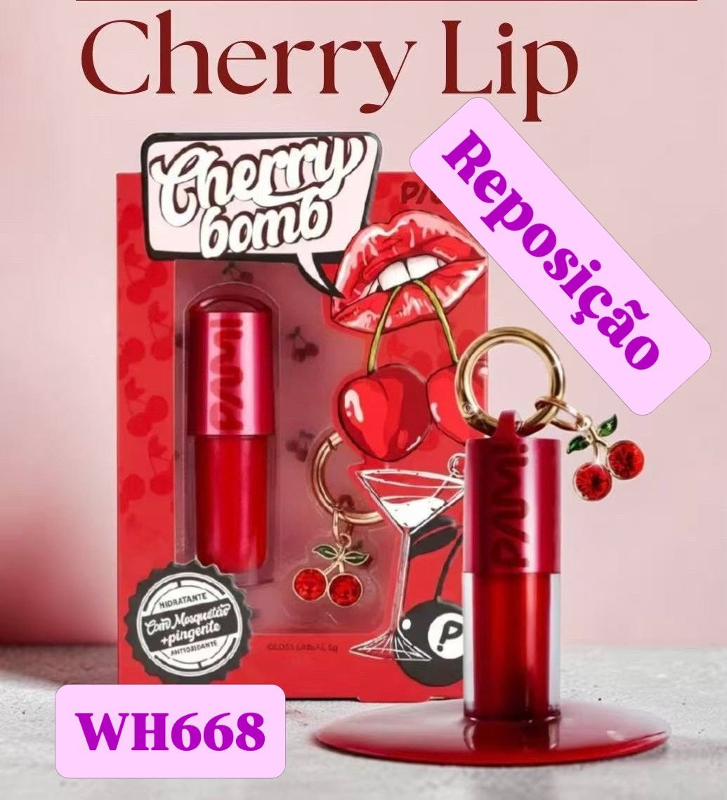 WH668 lip gloss cereja