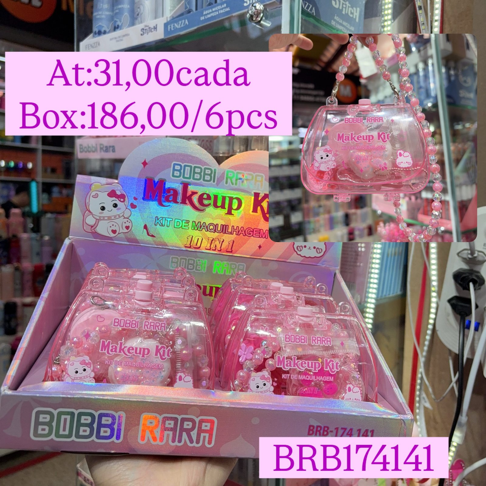 BRB174141 gloss bobbi rara box/6pcs