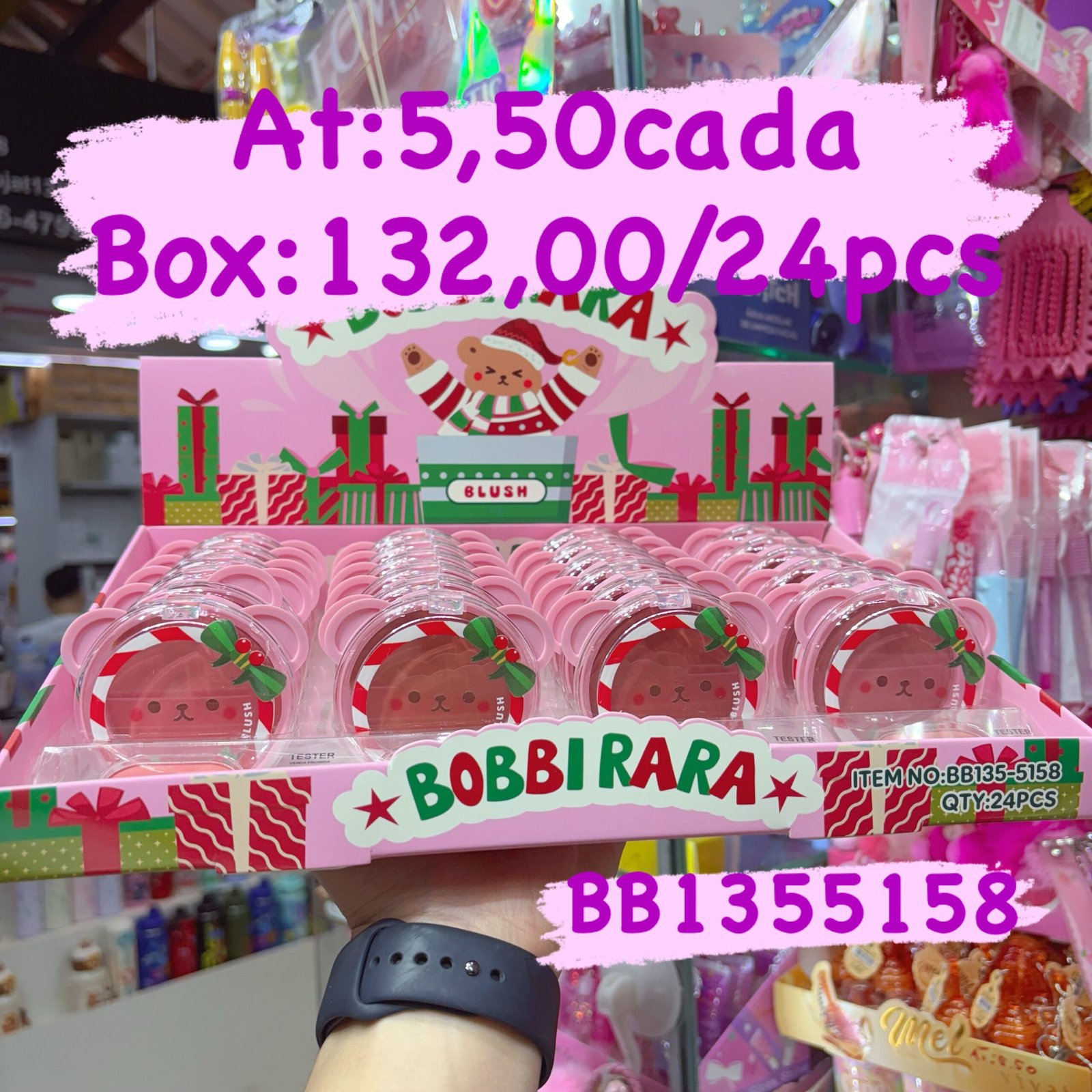 BB1355158 blush bobbi rara box/24pcs