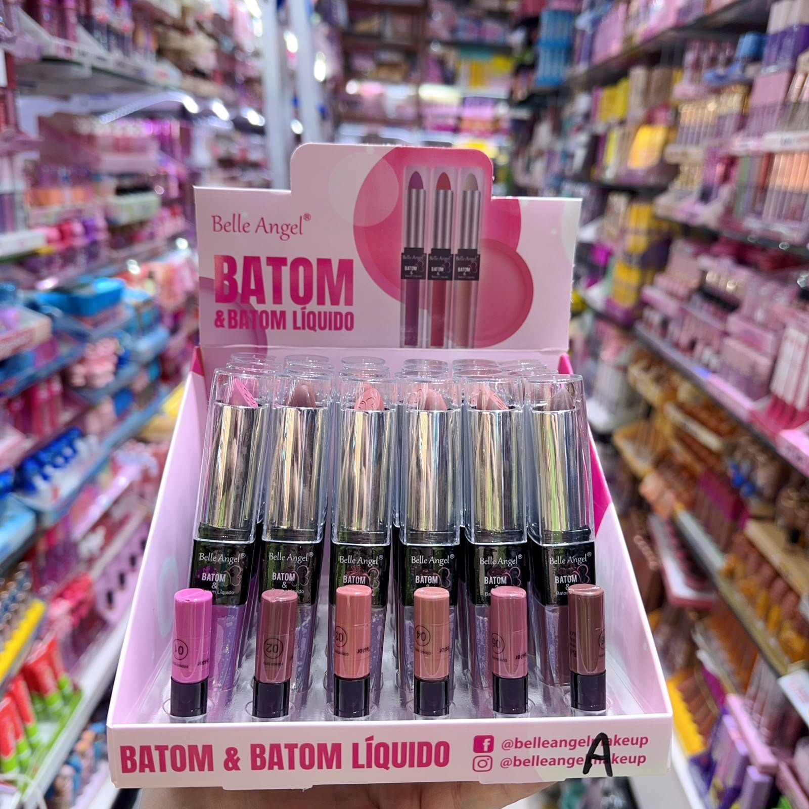 B073A batom belle anel box:24pcs