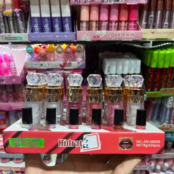 AM- AB008 Amor Anjo Lip Gloss Hidratante Shiny/ 24Pcs