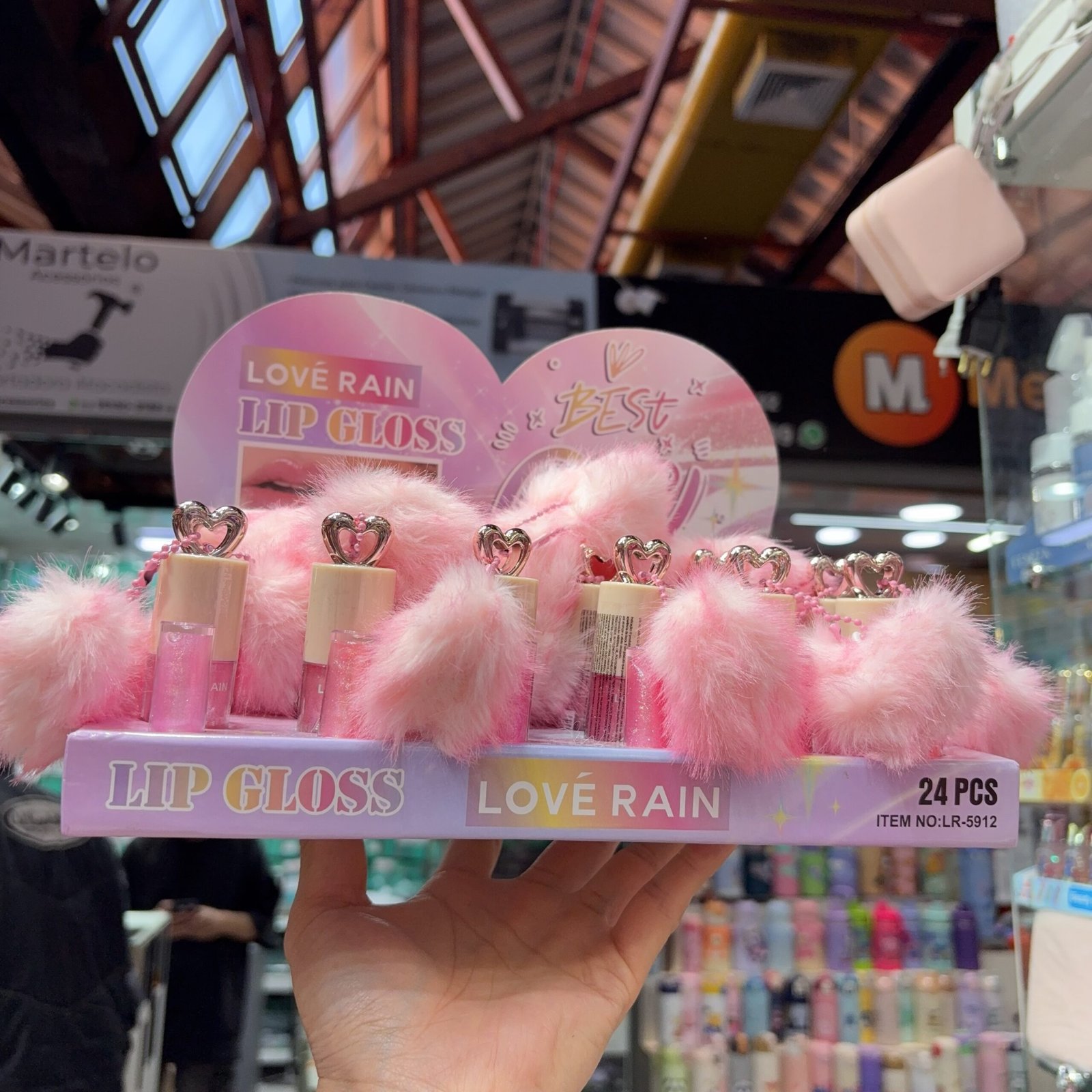 LR5912 lip gloss love rain box/24pcs