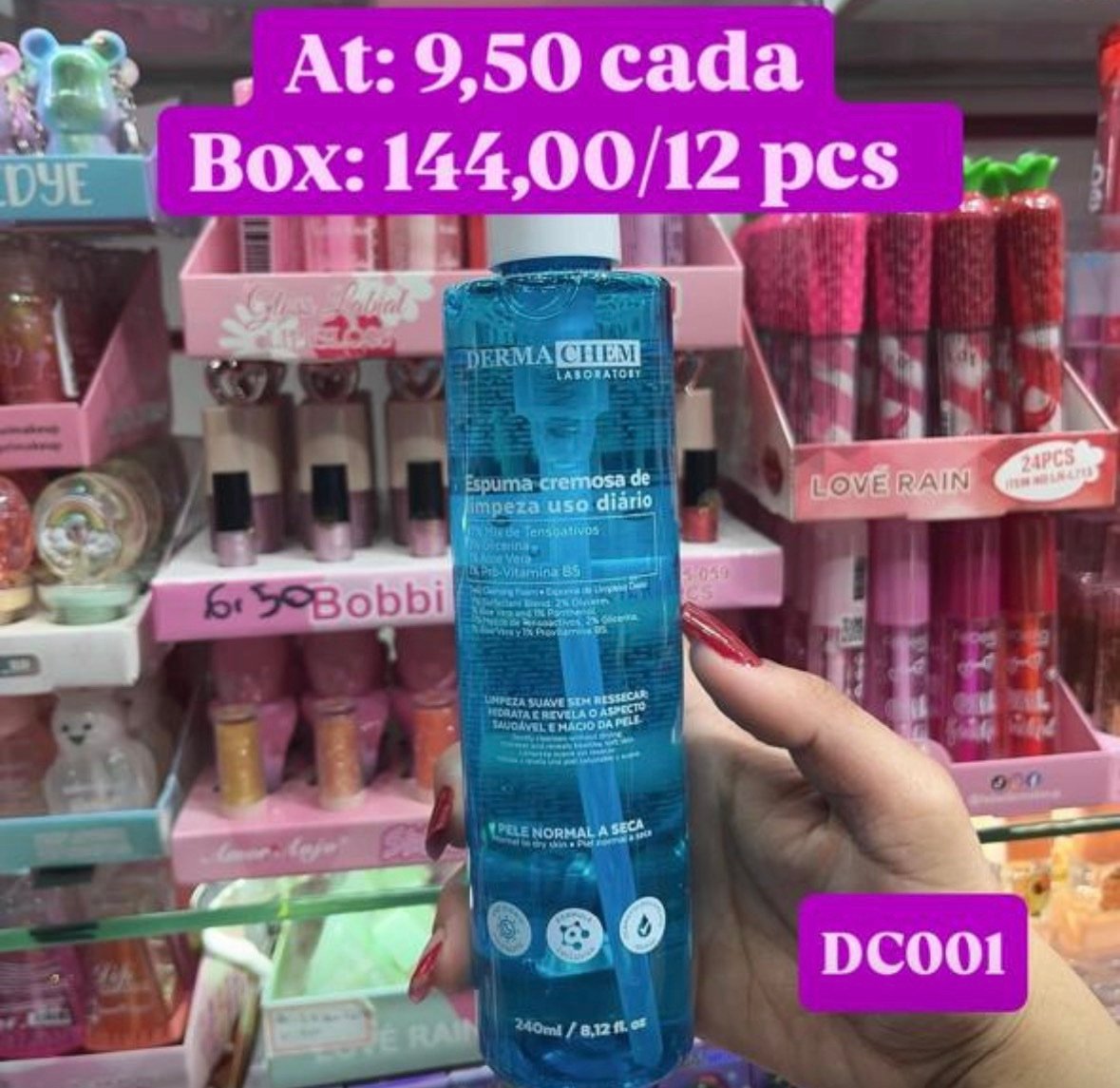 DC001 espuma cremoso de limpeza uso diario box/12pcs