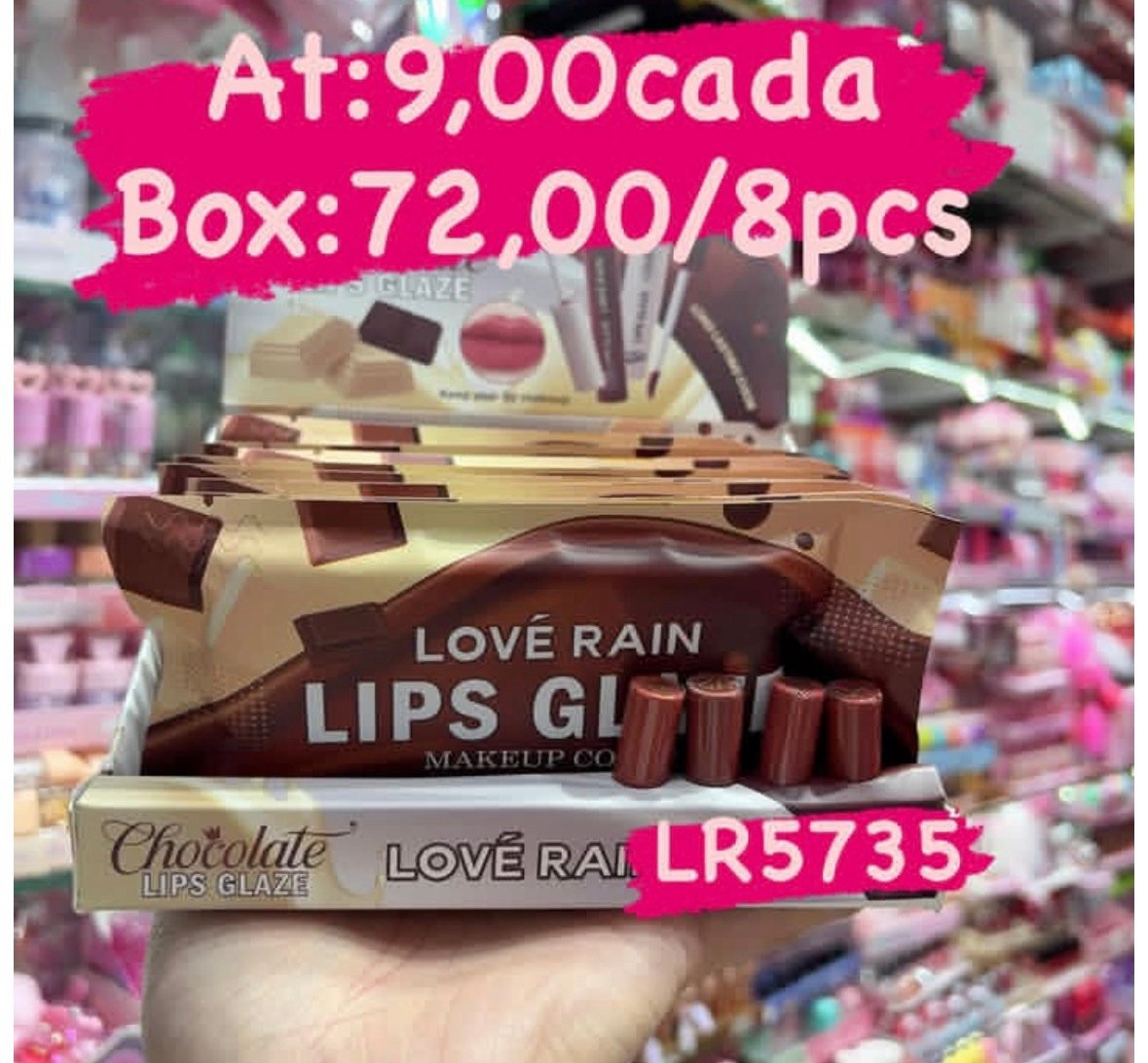 LR5735 gloss chocolate box/8pcs