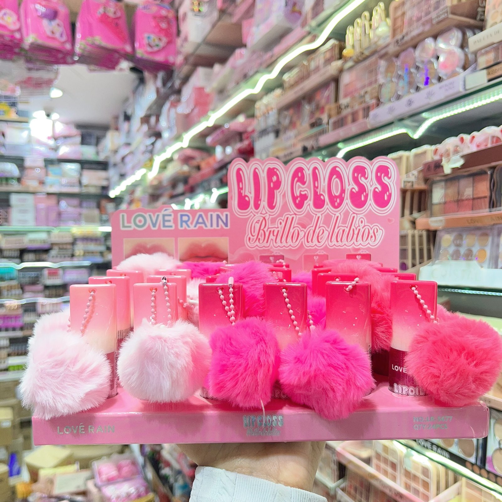 LR5677 lip gloss love rain box:24pcs