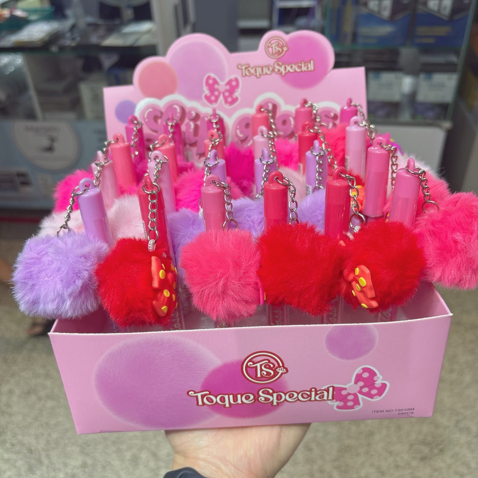 TS01094 lip gloss toque facial box:24pcs