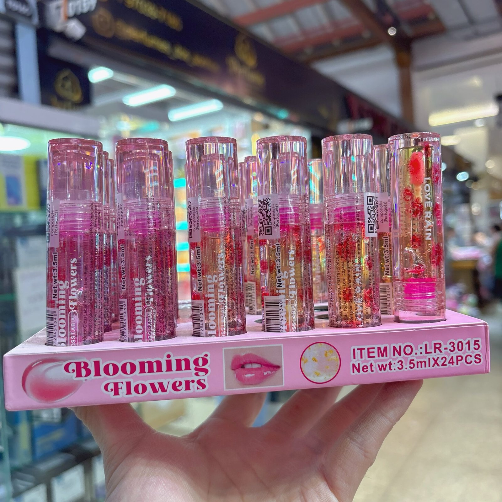LR3015 lip gloss love rain box:24pcs