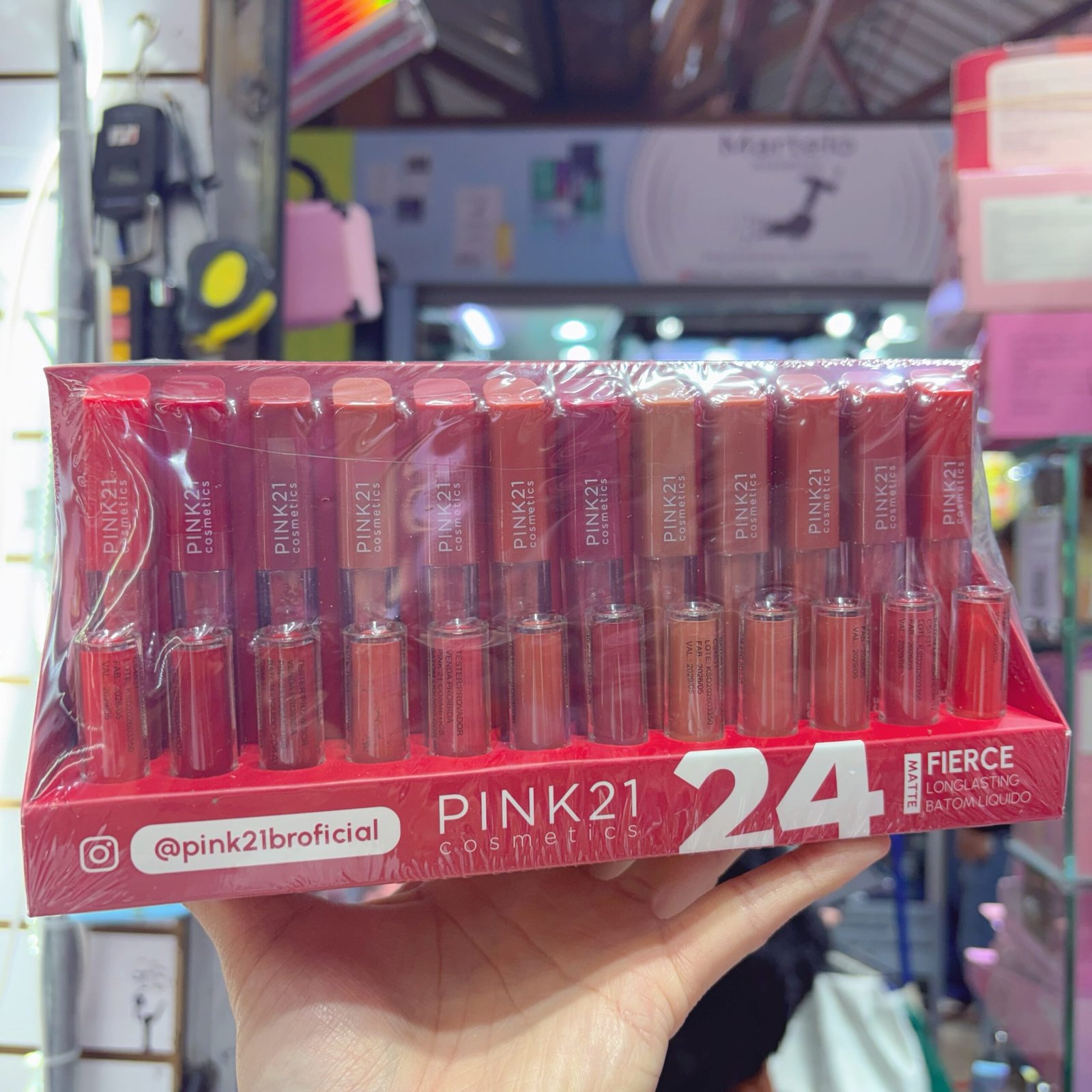 CS4831 batom líquido pink 21 box:48pcs