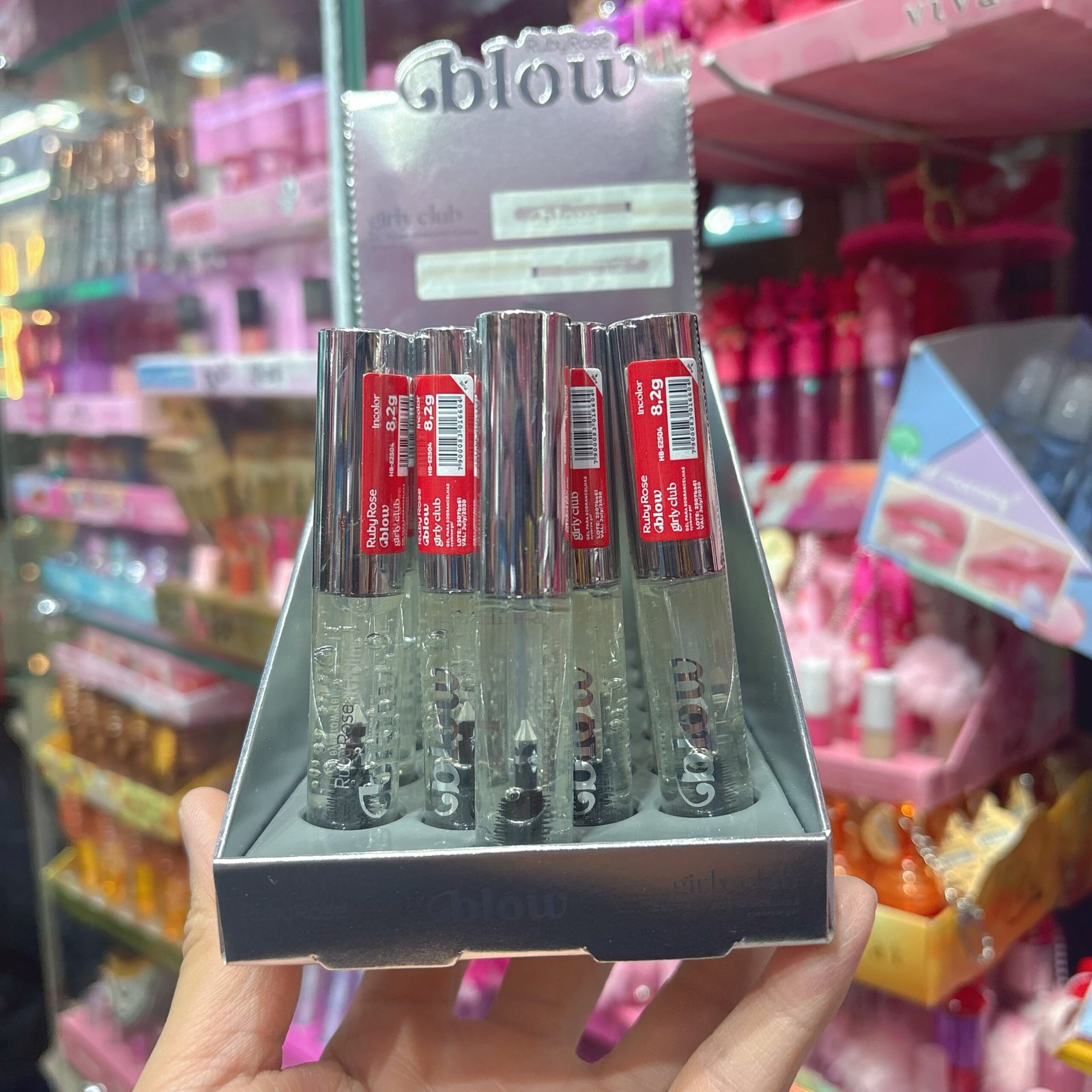 HBE2504 gel para sombrancelha ruby rose box:24pcs
