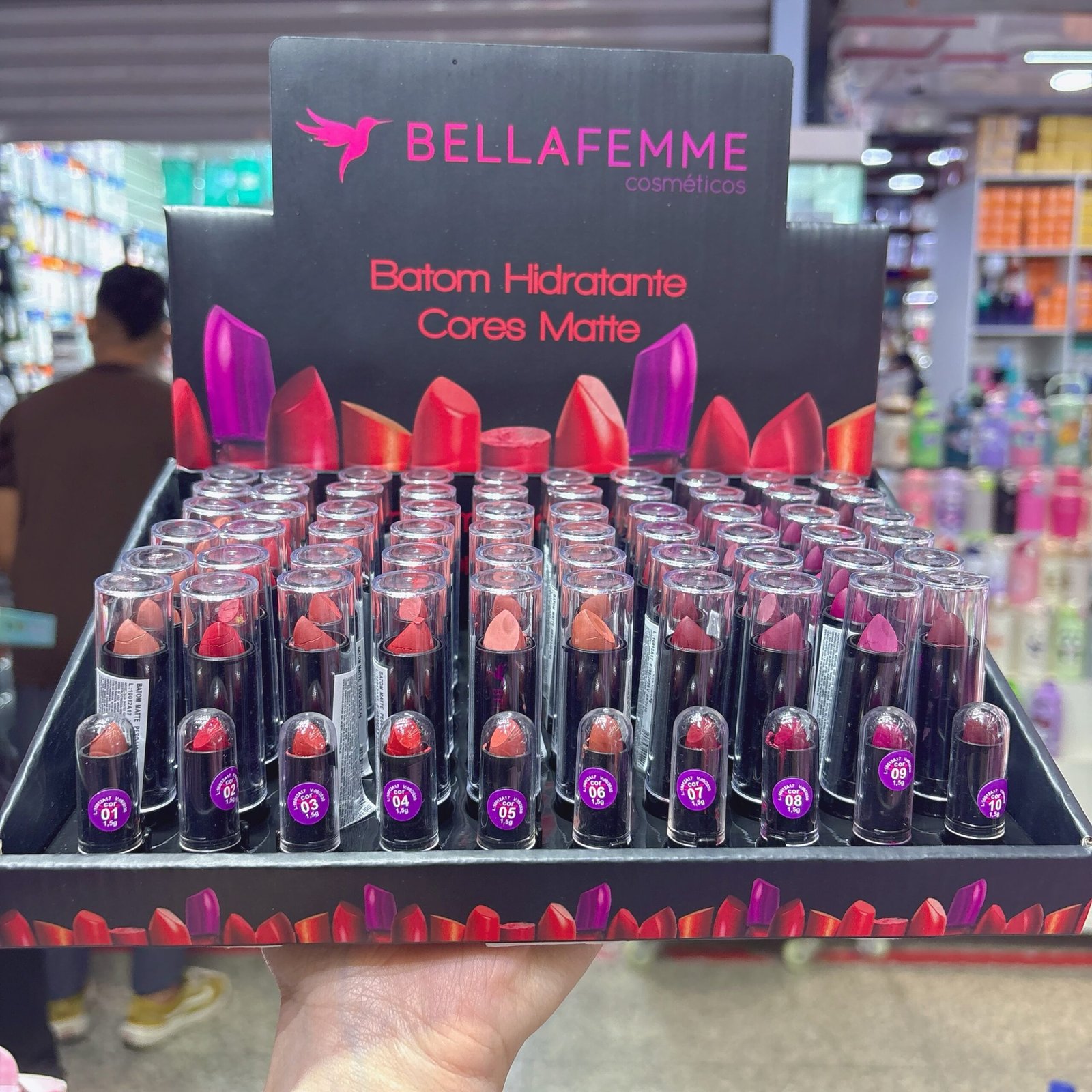 BF10012 batom matte bellafemme box:72pcs