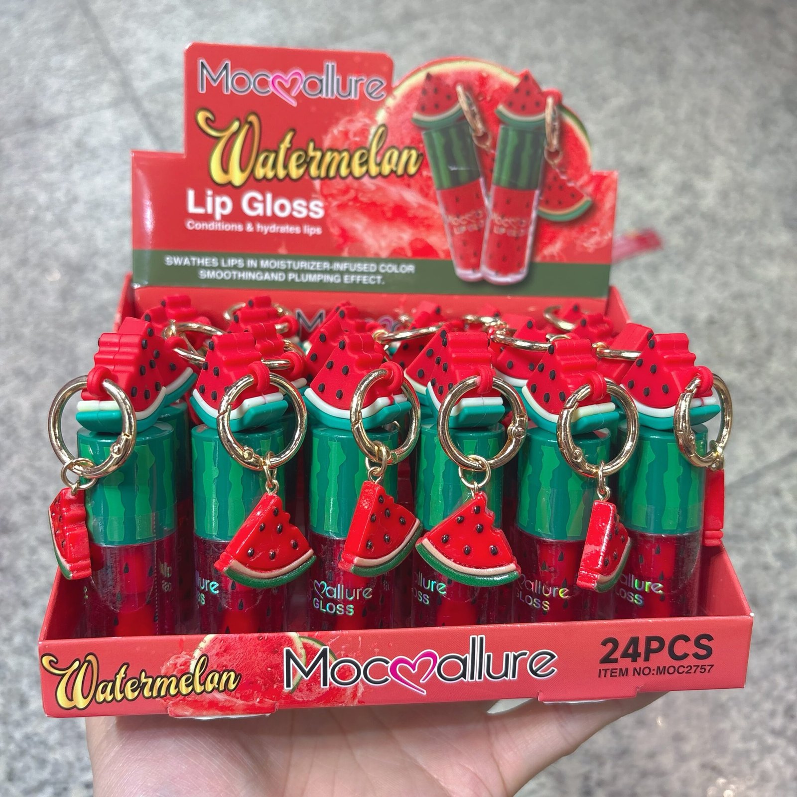 Moc2757 lip gloss malancia box:24pcs