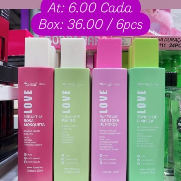 Água micela maxlove box/6pcs