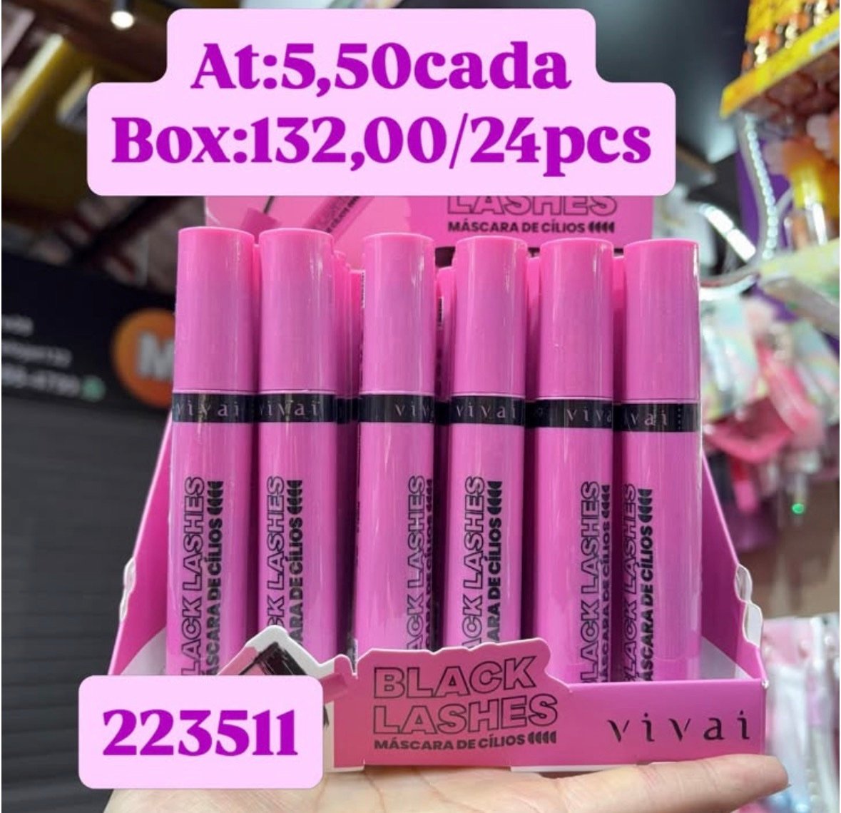 223511 mascara de cilios vivai box:24pcs