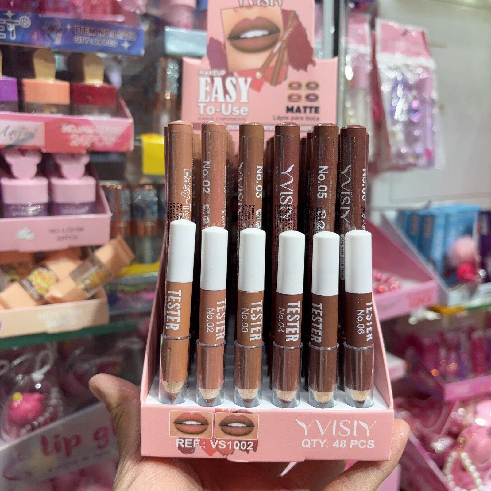 VS1002 lapis para boca visi box/48pcs