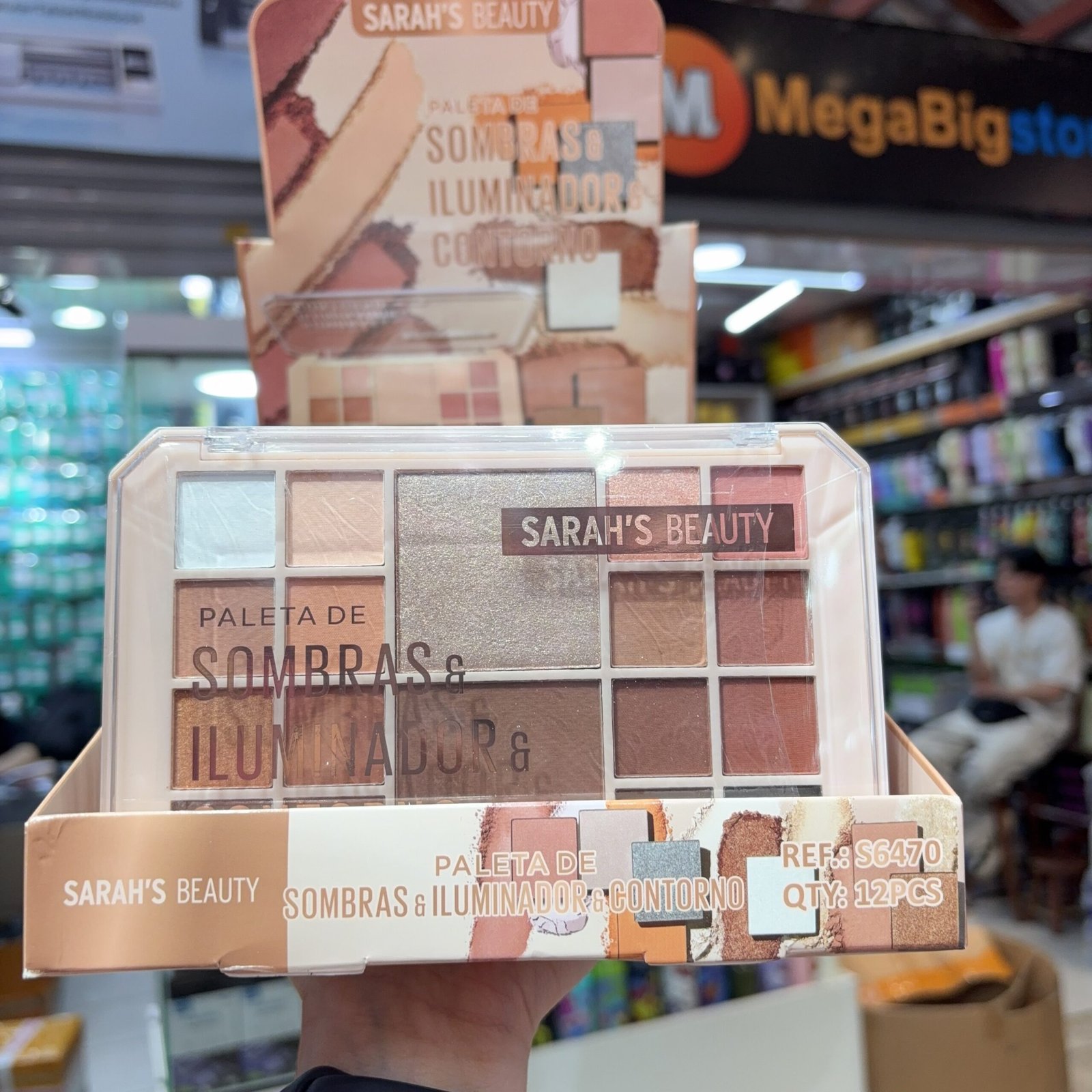 S6470 Paleta de sombras, contorno e iluminador/ 12pcs