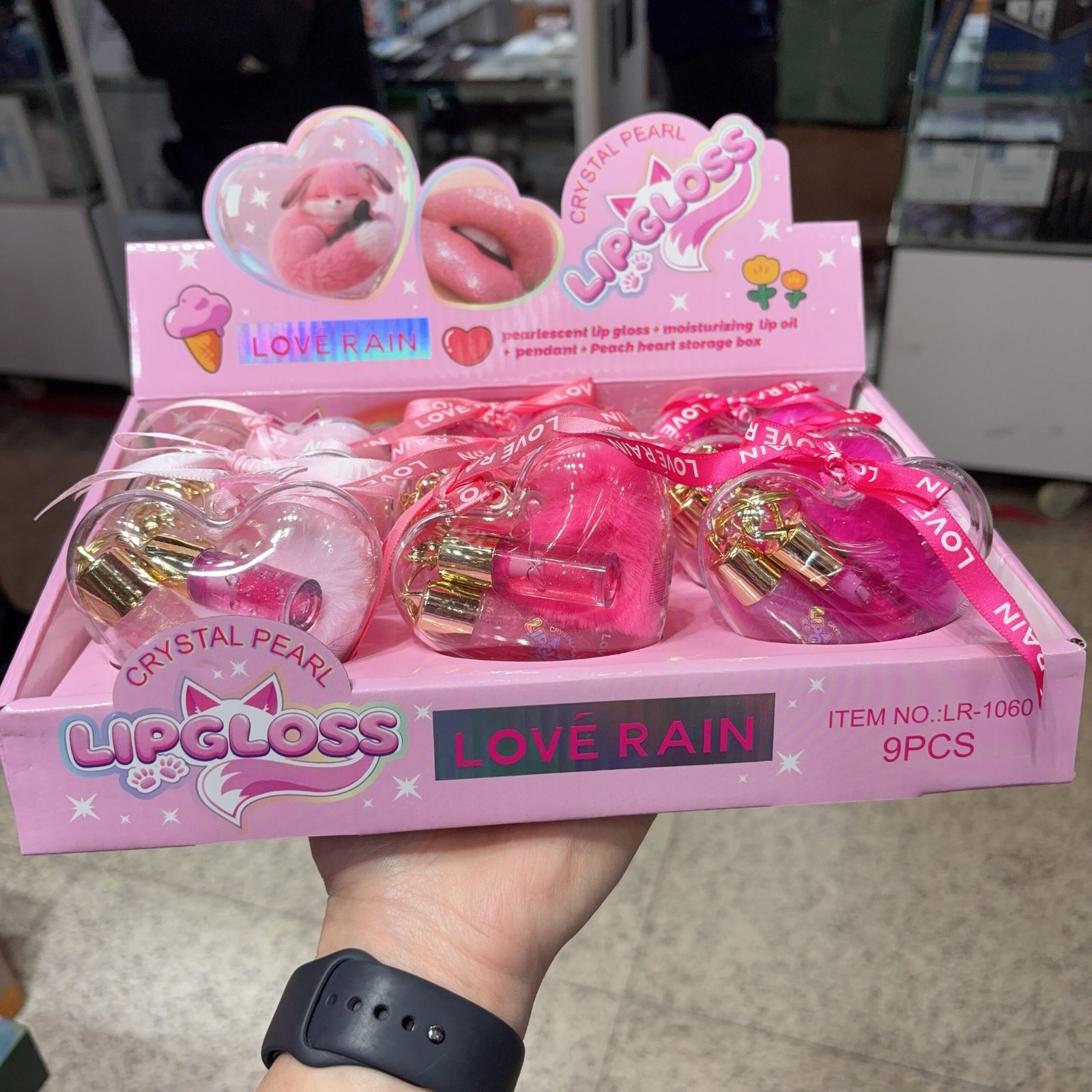 LR1060 gloss love rain box:9 pcs