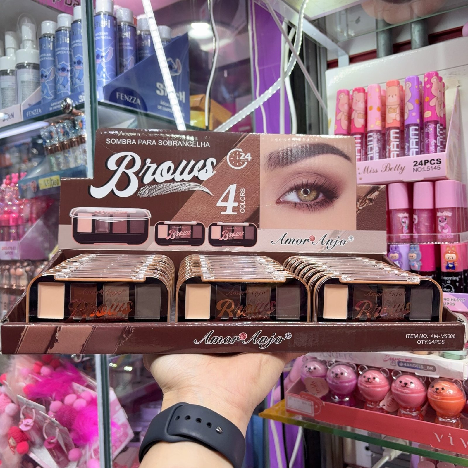 AMMS008 Paleta de sombracelhas/ 24pcs