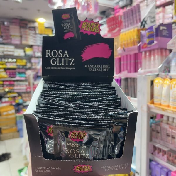 Máscara facial sachê rosa box/60pcs