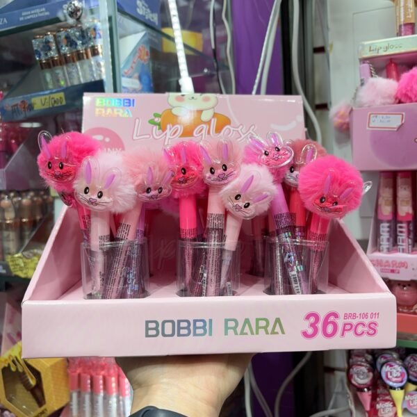 BRB106-011 Lip gloss Pompom Coelho/ 36pcs