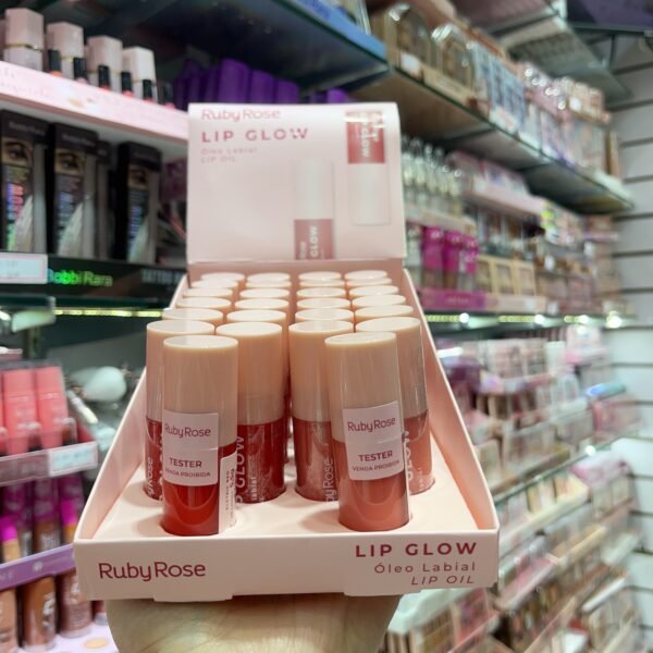 Lip glow oleo labial lip oi ruby rose box/24pcs
