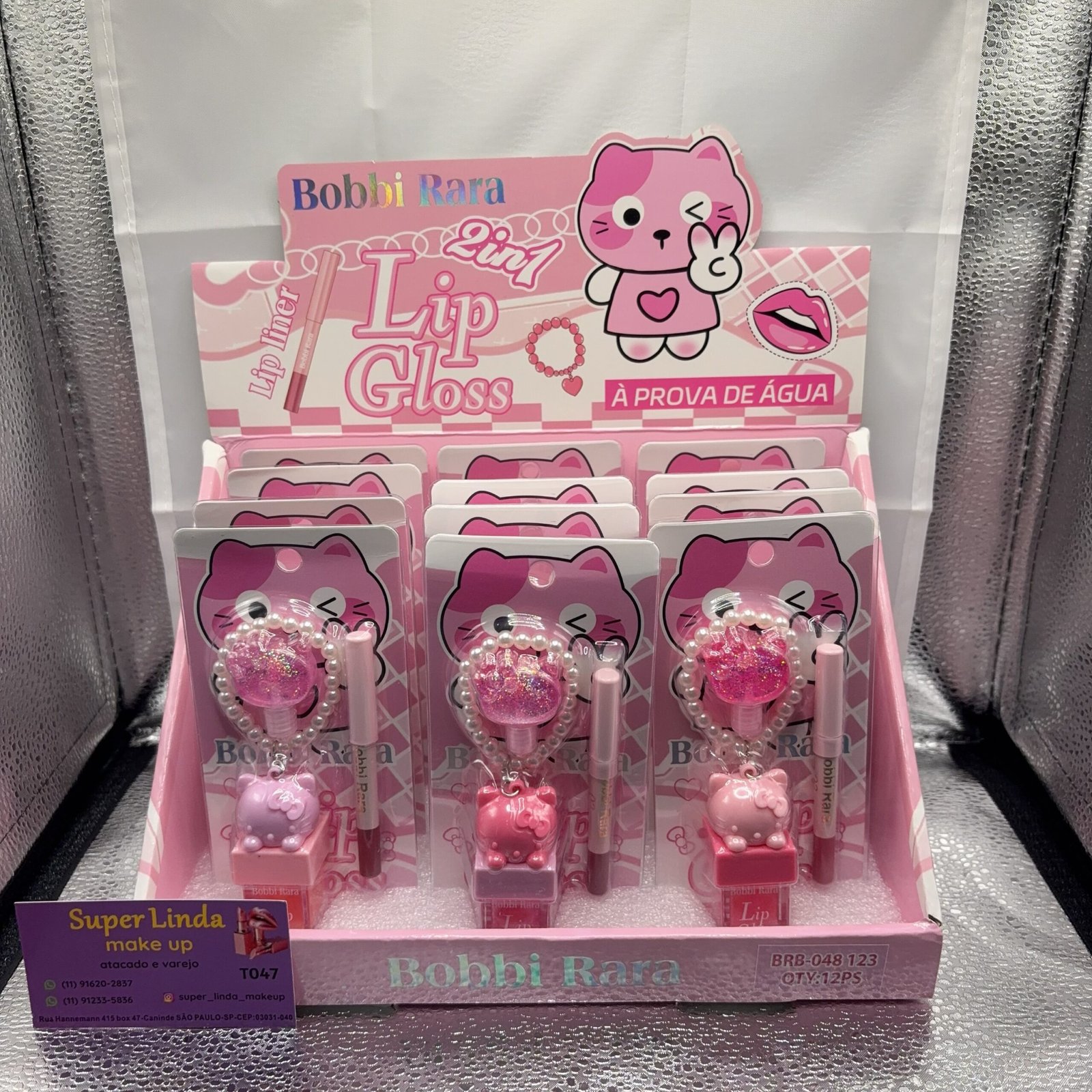 BRB048123 gloss bobbi rara box/12pcs