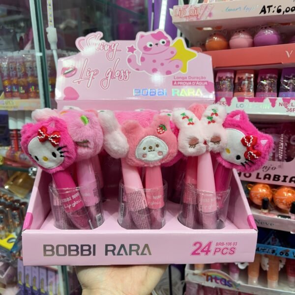 BRB- 106 03 Bobbi Rara Lip Gloss Hello kitty Aprova D’água/ 24Pcs