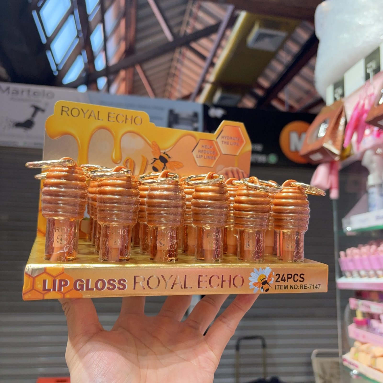 RE7147 lip gloss ROYAL ECHO BOX/24pcs