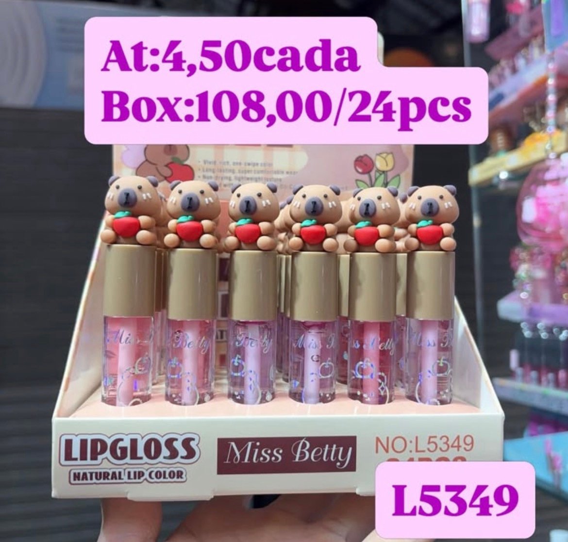 L5349 gloss capivara box:24pcs