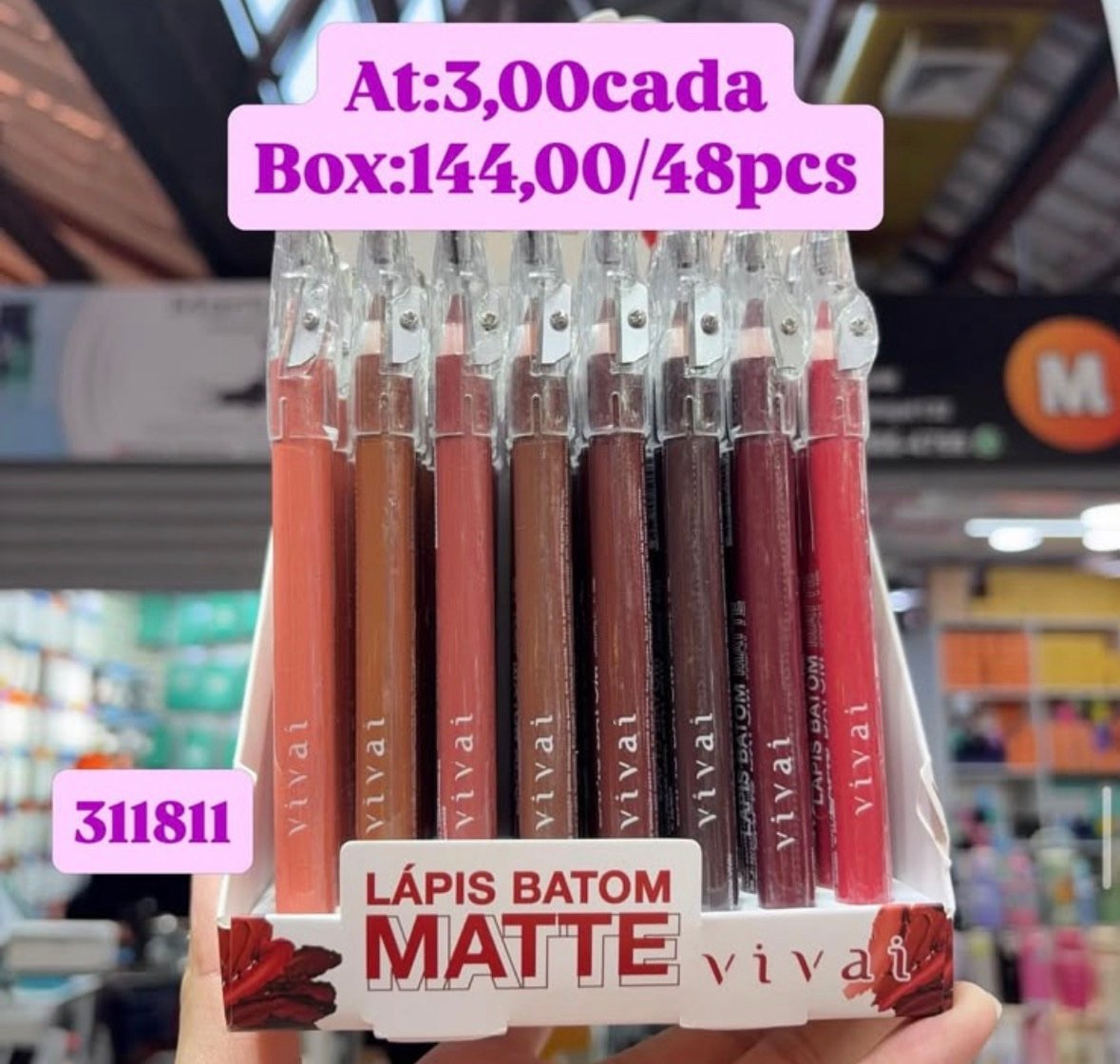 311811 lapis labial vivai box:48pcs