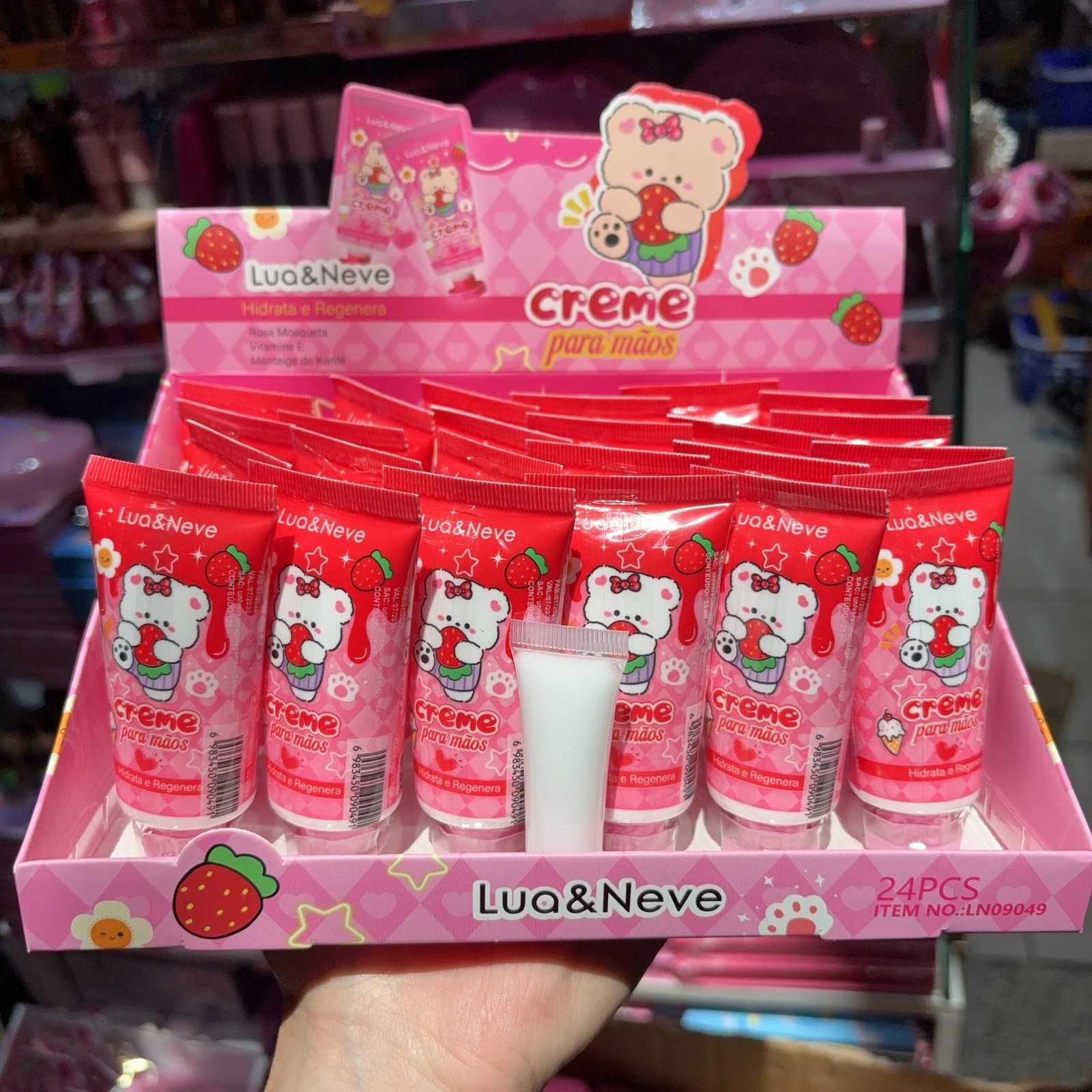 LN09049 creme para mãos luaneve box/24pcs